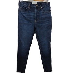 Everlane Dark Wash High Rise Skinny Jean 29 Ankle Womens